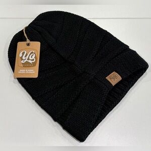 Yo Colorado Women's Drift Slouch Beanie Hat NWT Black Winter Ski Snow